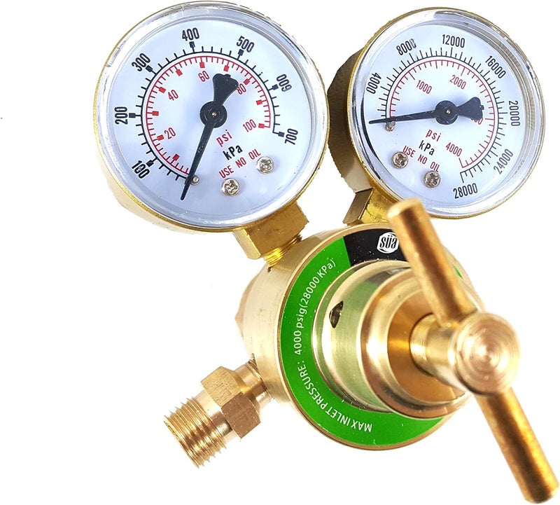 Sa - Oxygen Regulator Welding Gas Gauges - CGA-540 - Rear Connector - LDB series - Check all the pictures and read the full description of this product to make sure it fits your tanks and hoses. - Image 3